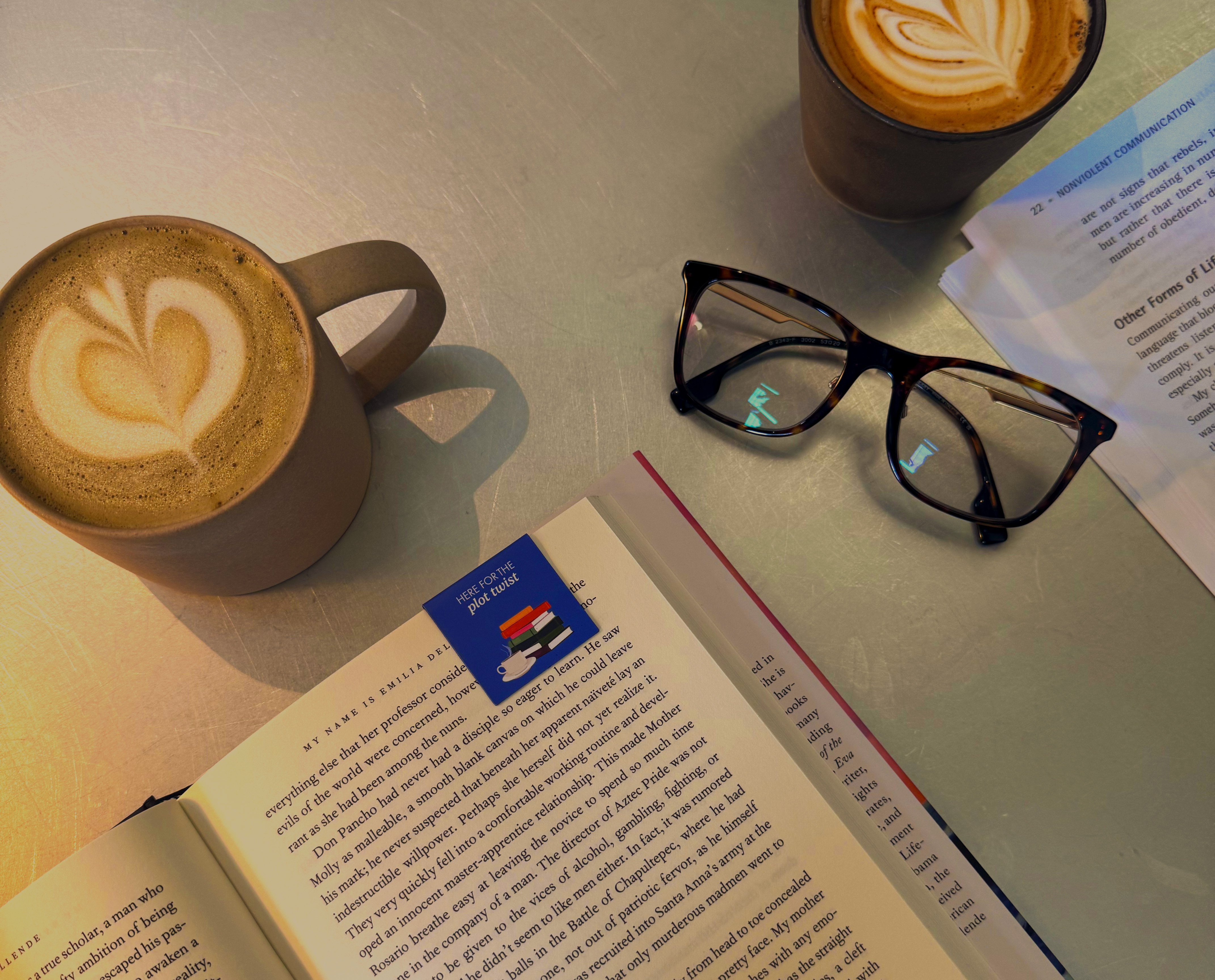 Coffee and book