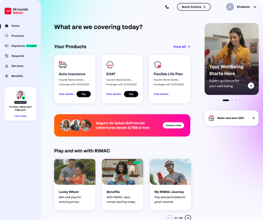 RIMAC customer app