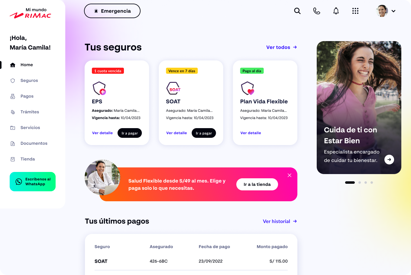 Approachable interface example